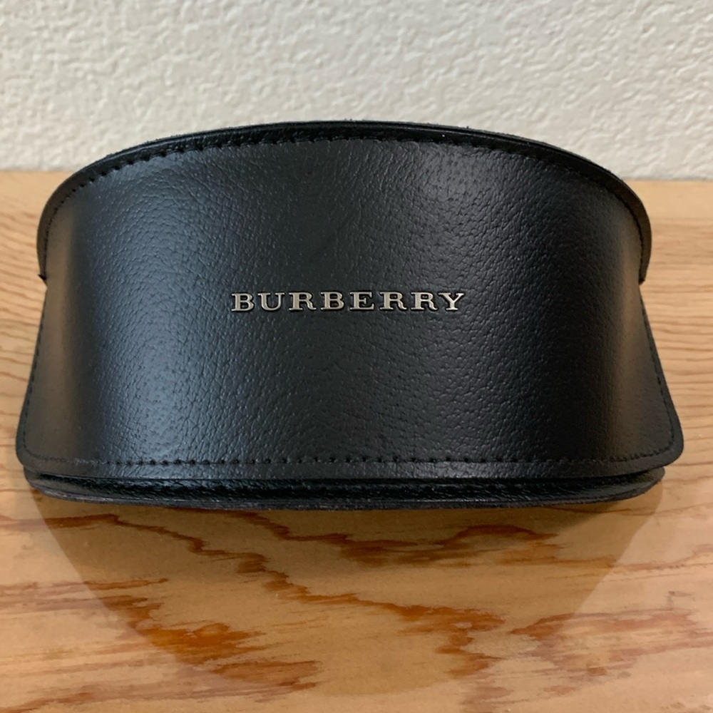 Burberry Black Leather Sunglasses Case